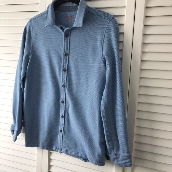 3/$25 Cat & Jack Light Blue White Button Down Shirt - Picture 2 of 6